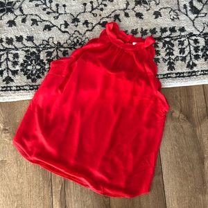 MONTEAU scallop hem sleeveless top XL